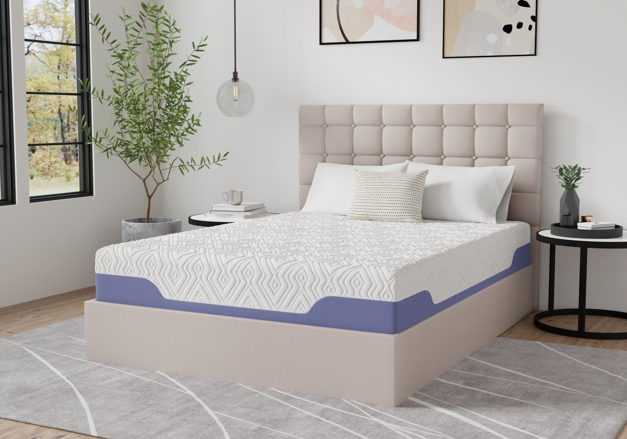 12-inch cool hybrid memory foam mattress_LS