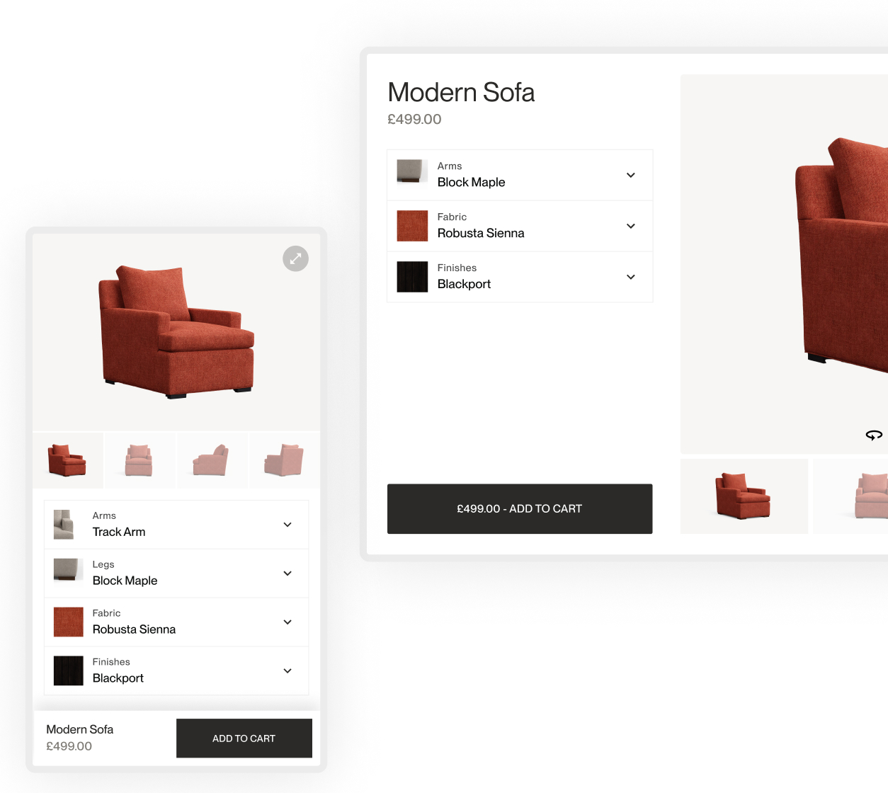 3D Chair Product Configurator