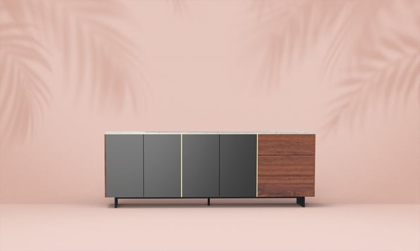 furniture cabinet pink backdrop