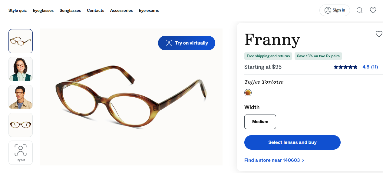 Warby Parker’s Try-On