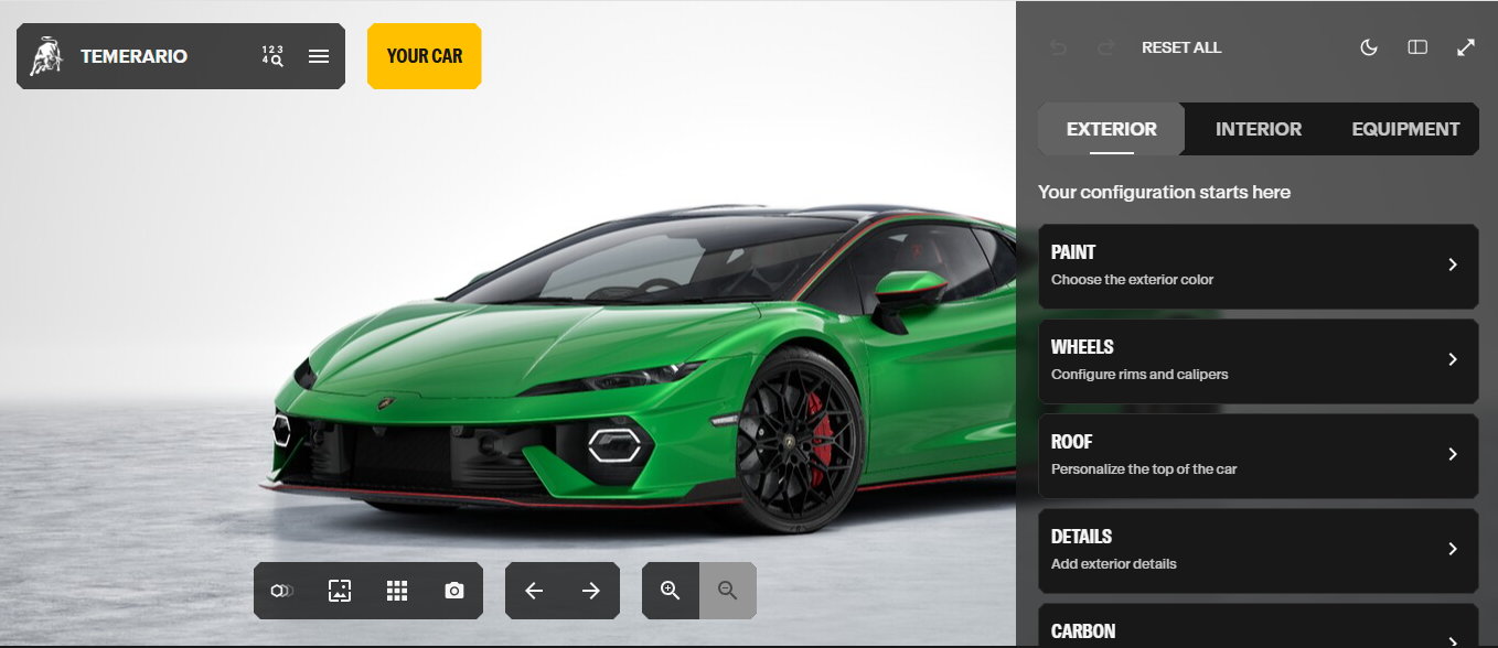 Lamborghini Configurator